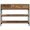 vidaXL Console Table Old Wood 100 x 25 x 75 cm Engineered Wood