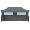 vidaXL Party Tent Folding Anthracite 291 x 580 x 315 cm Oxford Fabric