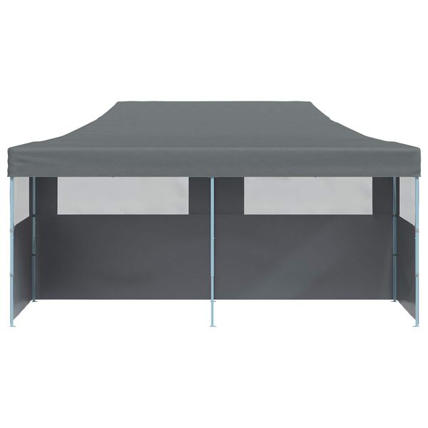 vidaXL Party Tent Folding Anthracite 291 x 580 x 315 cm Oxford Fabric