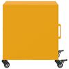 vidaXL Bedside Cabinets 2 pcs Mustard Yellow 36x39x43.5 cm Steel