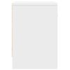 vidaXL Bedside Cabinet with Drawer White 39x28x41 cm