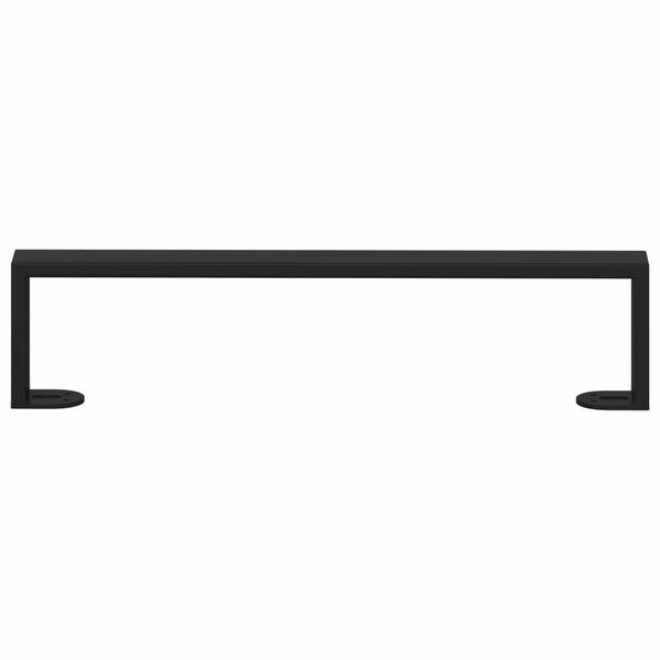 vidaXL Furniture Feet 2 pcs Black 43.6 x 4 x 10 mm Iron