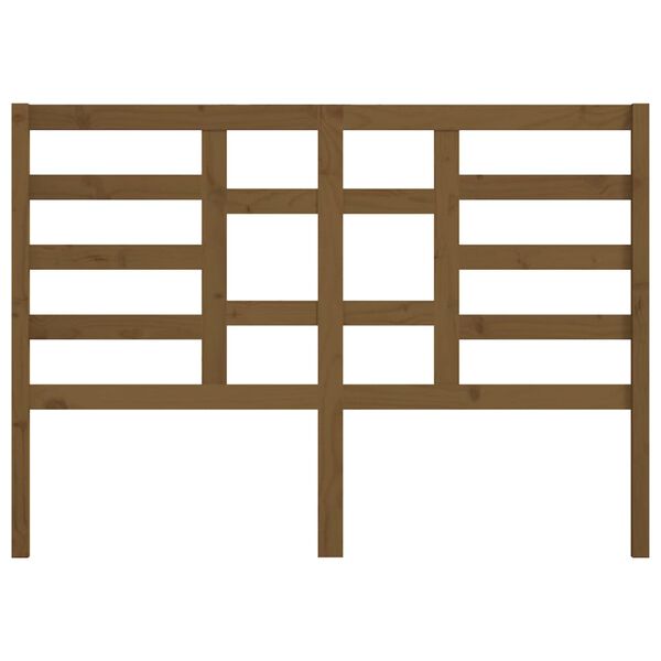 vidaXL Bed Headboard Honey Brown 141x4x104 cm Solid Wood Pine