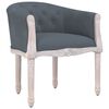 vidaXL Dining Chair Dark Grey Velvet