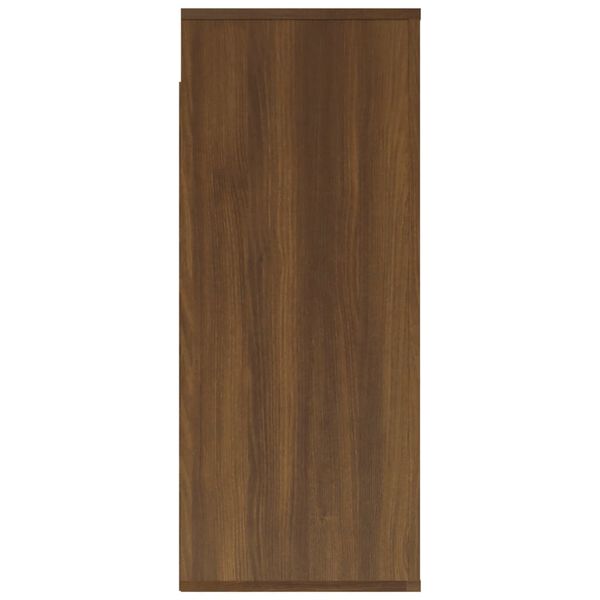vidaXL Wall Cabinet Brown Oak 80x33x80 cm Engineered Wood