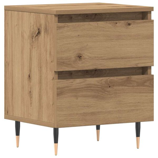 vidaXL Bedside Cabinet Artisan Oak 40 x 35 x 50 cm Engineered Wood
