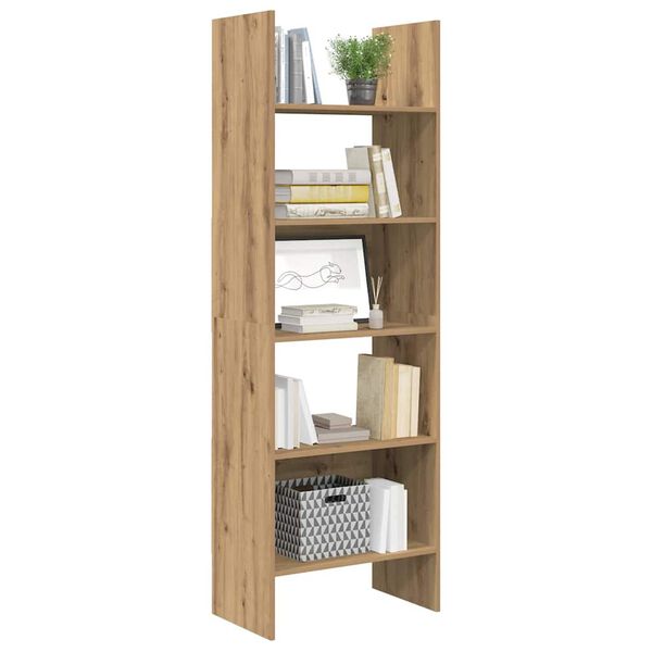 vidaXL Book Cabinet Artisan Oak 60 x 35 x 180 cm Engineered Wood