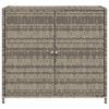 vidaXL Garden Storage Cabinet Grey 83x45x76 cm Poly Rattan