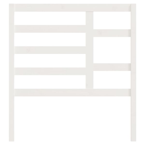 vidaXL Bed Headboard White 106x4x104 cm Solid Wood Pine