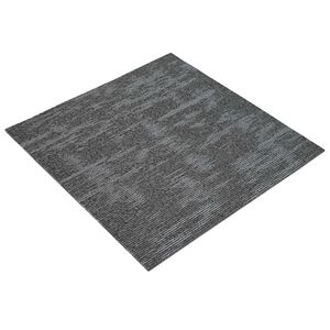 vidaXL Carpet Tile Charcoal Grey 50 x 50 cm 4 pcs PP and Bitumen