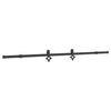 vidaXL Sliding Door Hardware Kit 213.5 cm Steel Black