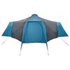 vidaXL Tipi Tent with Roof Blue and Grey 492 x 492 x 275 cm Fabric