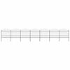 vidaXL Garden Fence with Spear Top Steel 1172x175 cm Black