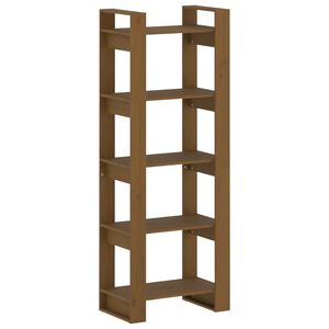 vidaXL Book Cabinet/Room Divider Honey Brown 60x35x160 cm Solid Wood