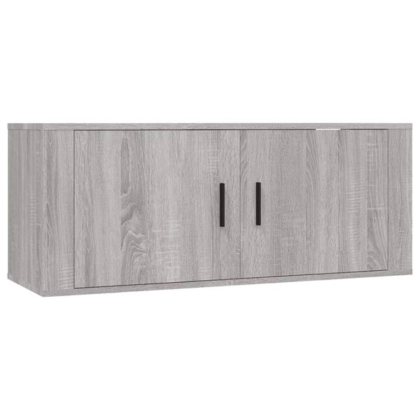 vidaXL 3 Piece TV Cabinet Set Grey Sonoma Engineered Wood