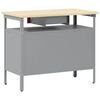 vidaXL Work Bench with Drawer with Shelf Red and Grey 100 x 55 x 85 cm