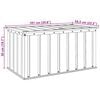 vidaXL Garden Storage Box Black 101 x 56.5 x 50 cm Steel