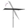 vidaXL Garden Parasol with Aluminium Pole 2x1.5 m Anthracite