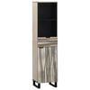 vidaXL Bathroom Cabinet White 38 x 33 x 160 cm Engineered Wood