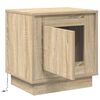vidaXL Bedside Cabinet Sonoma Oak 44 x 34.5 x 45 cm Engineered Wood