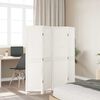 vidaXL Room Divider&nbsp;4 Panels White Solid Wood Paulownia