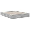 vidaXL Storage Bed Grey Sonoma 160 x 200 cm Engineered Wood