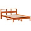 vidaXL Bed Frame without Mattress Wax Brown 140x200 cm Solid Wood Pine