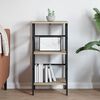 vidaXL Bookshelf Sonoma Oak 40 x 29.5 x 81 cm Engineered Wood