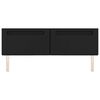 vidaXL LED Headboard Black 180 cm Faux Leather