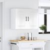 vidaXL Kitchen Wall Cabinet Kalmar High Gloss White Engineered Wood
