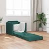 vidaXL Sofa Bed Dark Green 74 x 77 x 81 cm Fabric