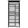 vidaXL Outdoor Dog Kennel with Roof Steel 1.84 m²