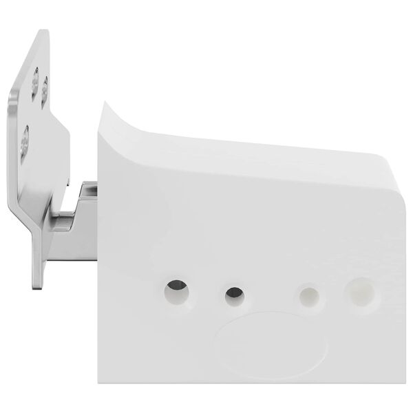 vidaXL Cabinet Hanging Bracket 2 pcs White 70 x 48 x 19 mm