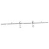 vidaXL Sliding Door Hardware Kit 183 cm Stainless Steel Silver