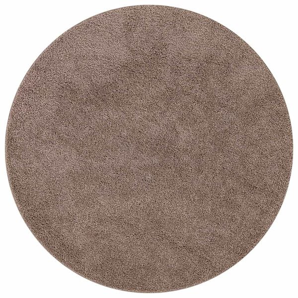 vidaXL Anti-slip Shaggy Rug Brown 120 x 120 cm PP