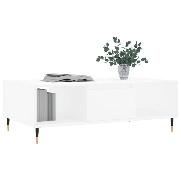vidaXL Coffee Table White 104x60x35 cm Engineered Wood