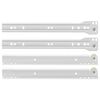 vidaXL Drawer Slide 2 pcs White 250 mm Steel