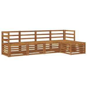 vidaXL Outdoor Sofa Set 5 pcs Natural