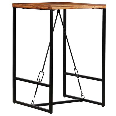 vidaXL Bar Table Solid Reclaimed Wood 70x70x106 cm