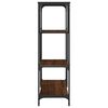 vidaXL Bookshelf Brown Oak 81x36x115 cm Engineered Wood and Steel
