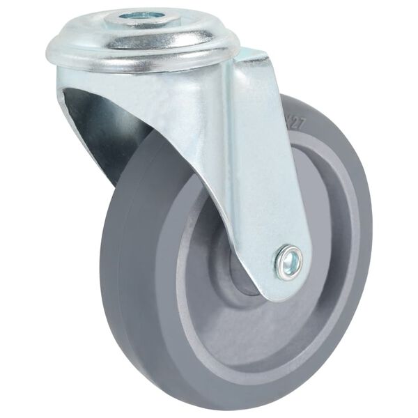 vidaXL 8 pcs Bolt Hole Swivel Casters 100 mm