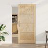 vidaXL Sliding Door Brown 93 x 211 cm Solid Pine Wood