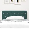 vidaXL Headboard with Headboard Dark Green 90 cm Faux Leather