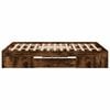 vidaXL Bed Frame without Mattress Smoked Oak 140x190 cm Engineered Wood