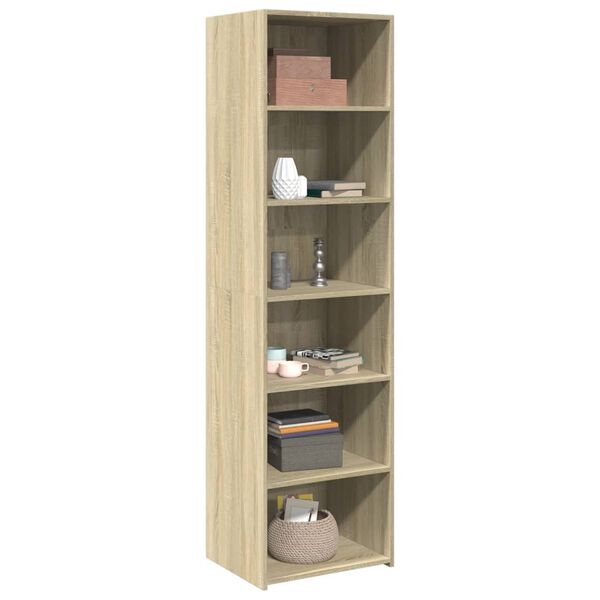vidaXL Highboard Sonoma Oak 50x41x185 cm Engineered Wood