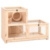 vidaXL Hamster Cage 81x40x60 cm Solid Wood Fir