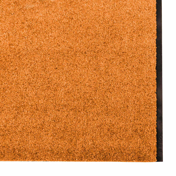 vidaXL Doormat Other Orange and Black 120 x 400 cm Polyamide and PVC