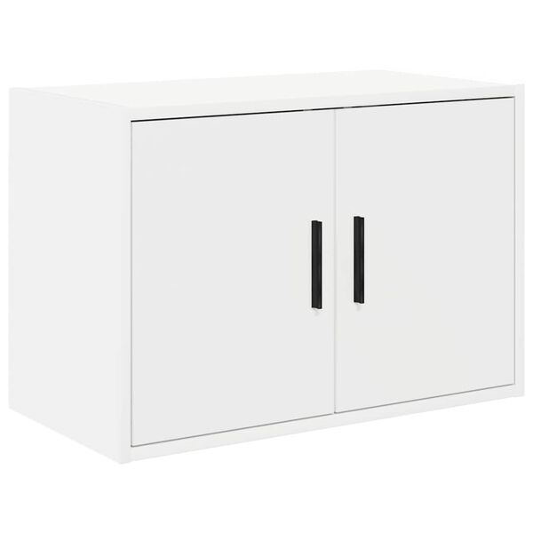 vidaXL Garage Wall Cabinet White Engineered Wood