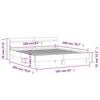 vidaXL Bed Frame without Mattress Black 160x200 cm