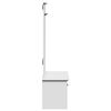 vidaXL Hallway Cabinet with Hooks BODO White 50x40x157 cm